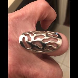 Sterling cigar band ring